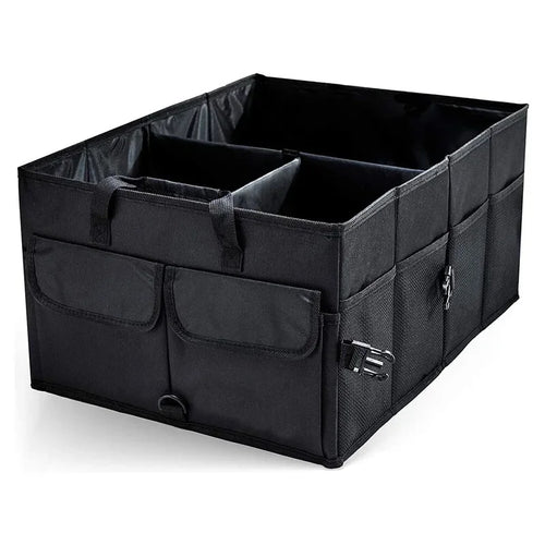Large Capacity Collapsible Car Trunk Organizer Storage Box Black