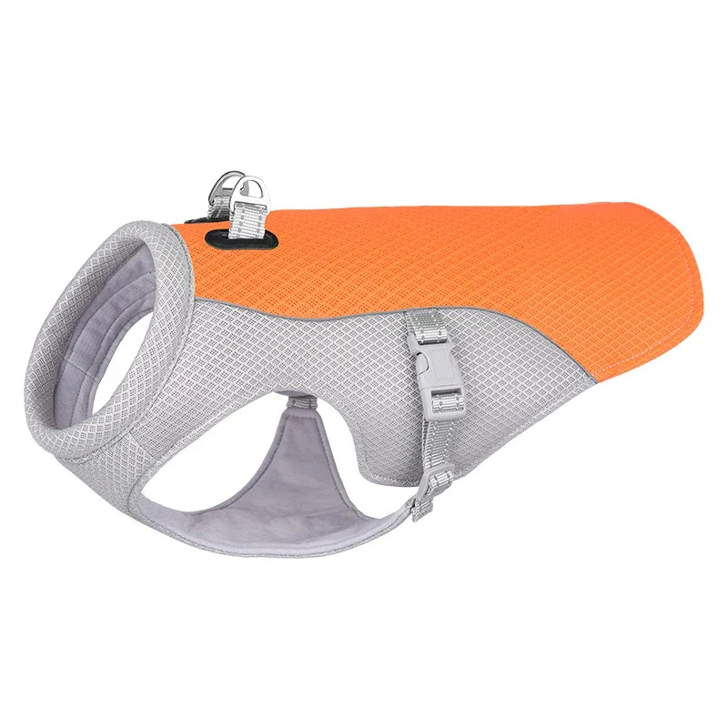 Summer Dog Cooling Vest Harness Reflective-7